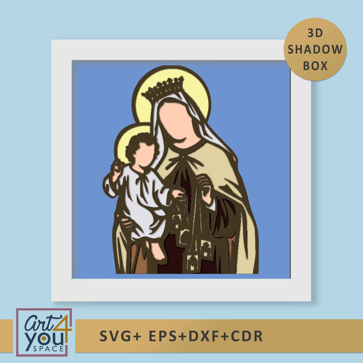 Virgen del Carmen 3D 