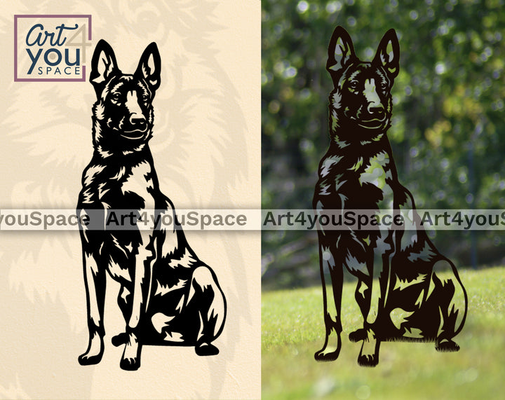 belgian malinois memorial svg