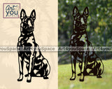 belgian malinois memorial svg