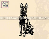 belgian malinois sit svg