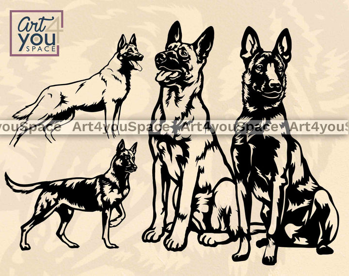 belgian malinois svg