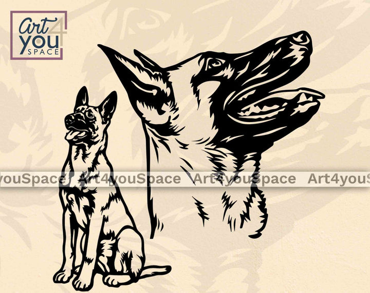belgian malinois svg