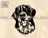 bernese portrait svg