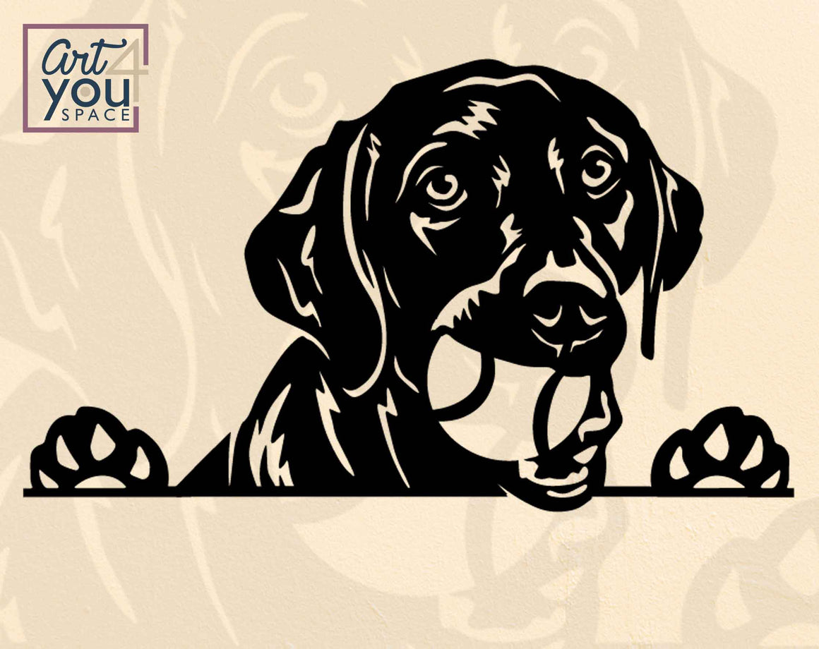 Buy Black Labrador Retriever With Ball SVG, DXF, PNG – Art4youSpace