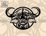 buffalo head svg