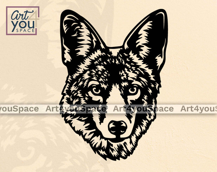 coyote face svg