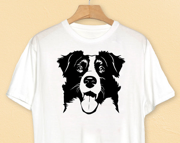 border collie t-shirt svg