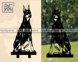 Doberman Pinscher memorial svg