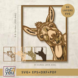 donkey multilayered svg