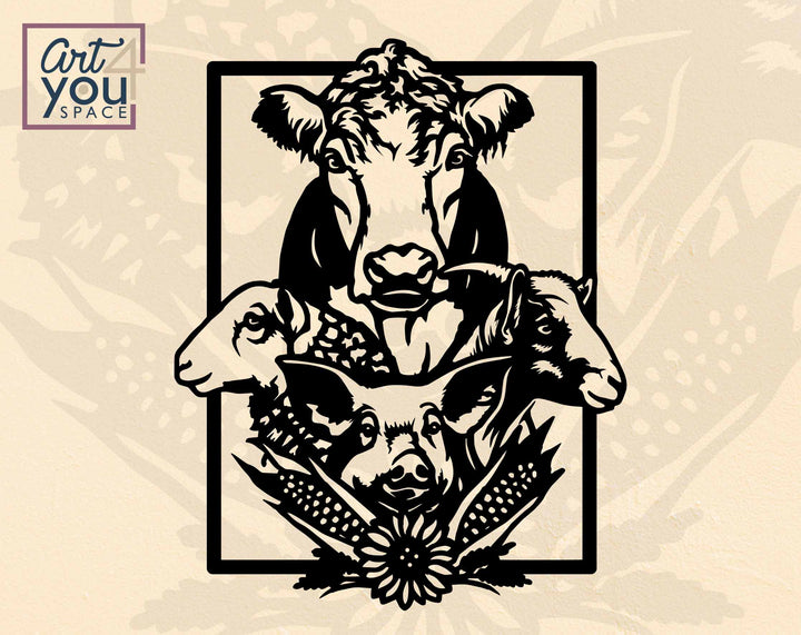 farm laser cut svg