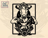 farm laser cut svg