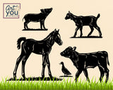 farm animals for laser cutting