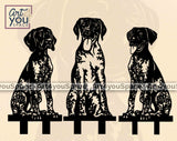 German Shorthaired Pointer stake svg design