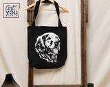 Golden Retriever tote bag design  svg