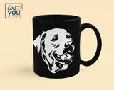 Labrador face SVG