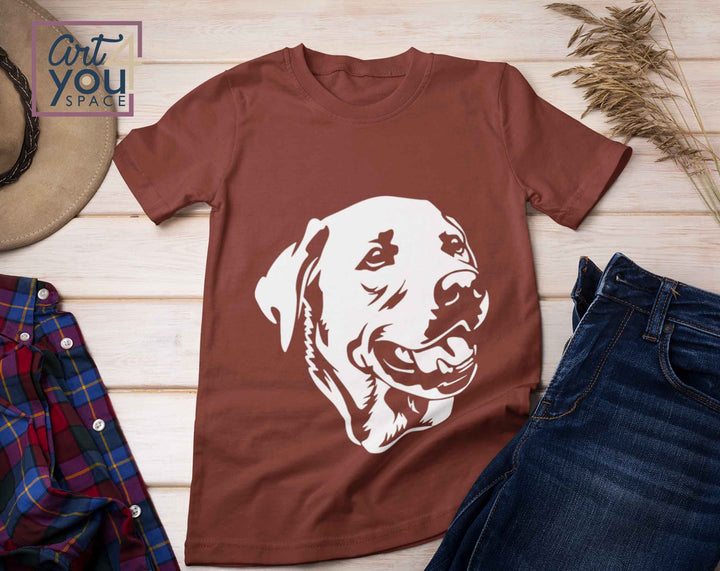 Labrador white face SVG