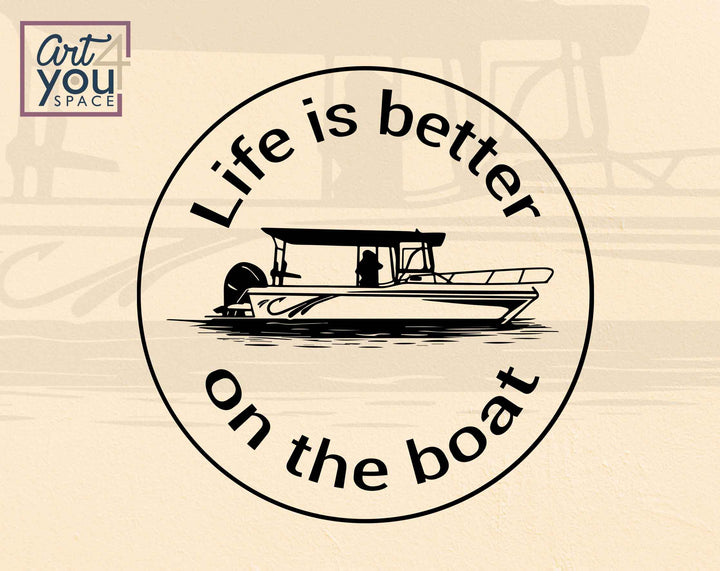 sport fishing boat clipart