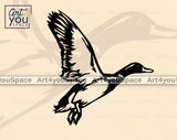 flying duck hunting svg file