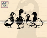 mallard ducks standing dxf