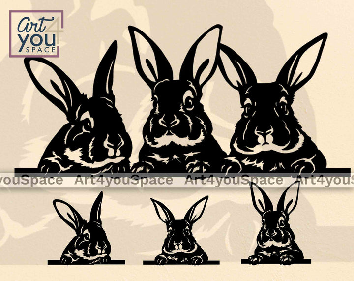 rabbit logo design svg