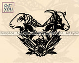 pig goat sheep vector art