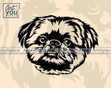 Shitzu Face Svg