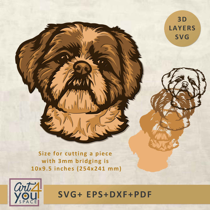 shih tzu multilayer svg