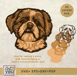 shih tzu multilayer svg