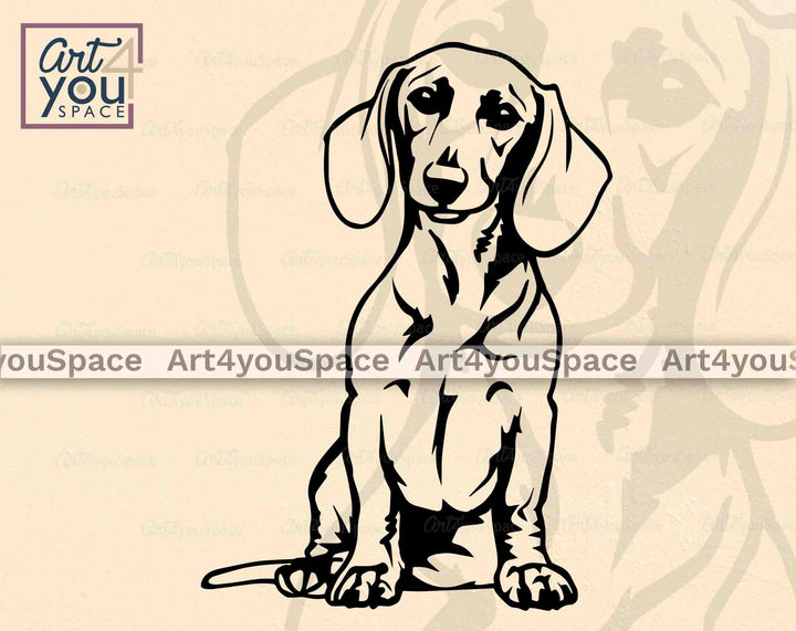 short hair Doxie Cricut project