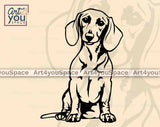 short hair Doxie Cricut project