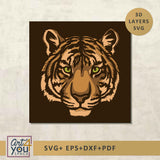 tiger wall decor svg