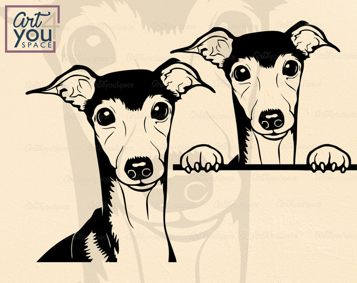 Italian Greyhound SVG