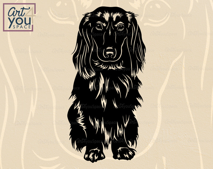  Longhaired Doxie Cricut