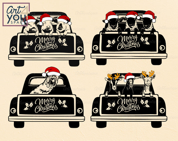 Christmas Truck SVG