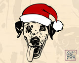 Dalmatian_Santa_hat_clipart