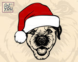 border terrier christmas svg