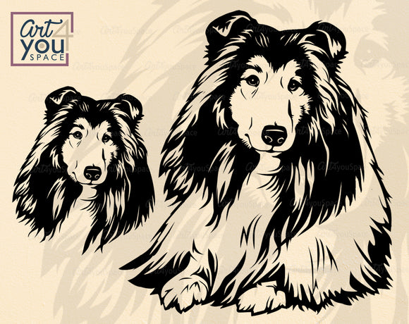 Shetland Sheepdog SVG