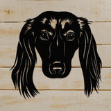  Longhaired Doxie Vector