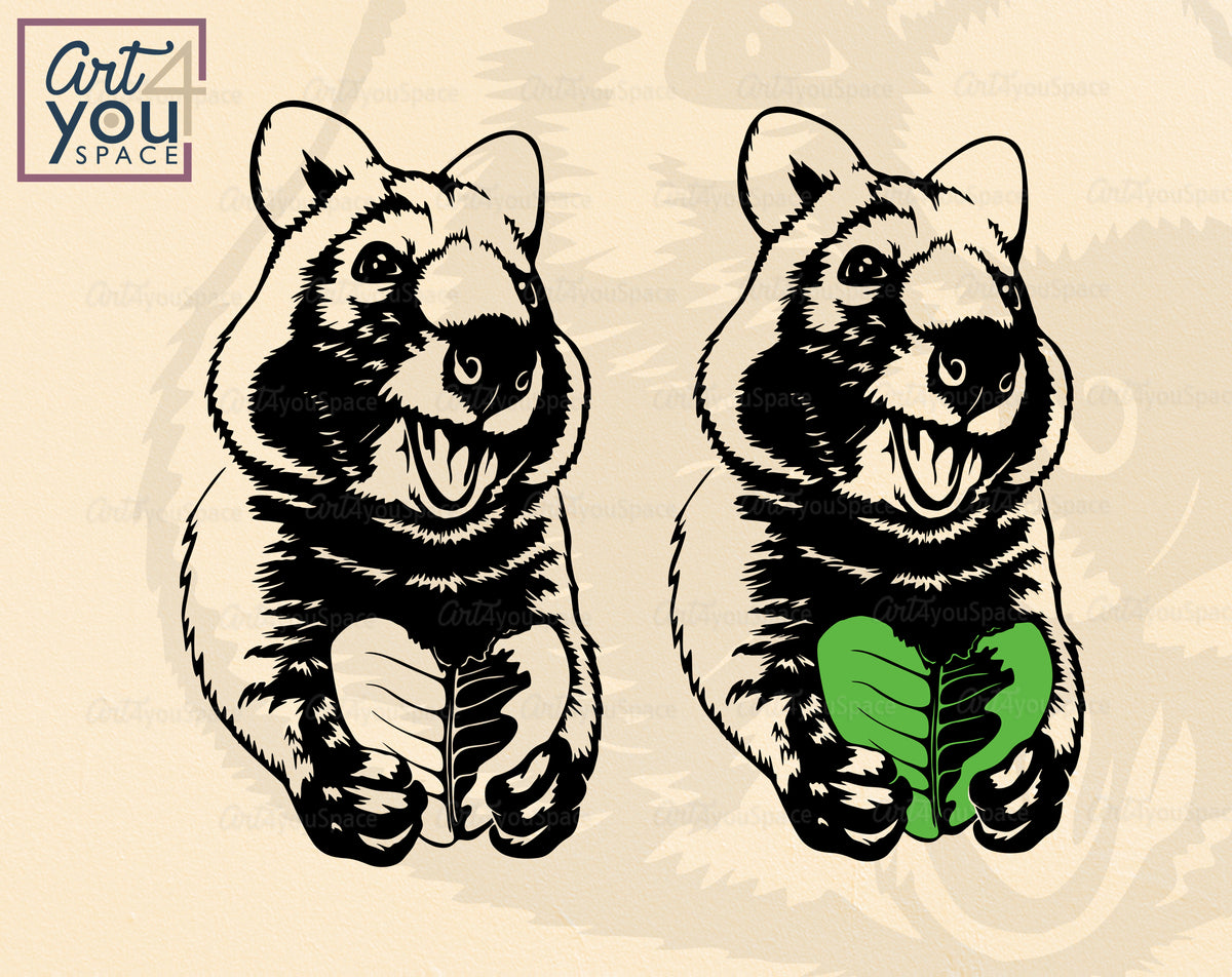 Buy Quokka SVG, DXF, PNG – Art4youSpace