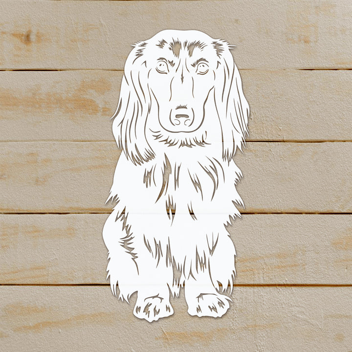  Longhaired Doxie Clipart