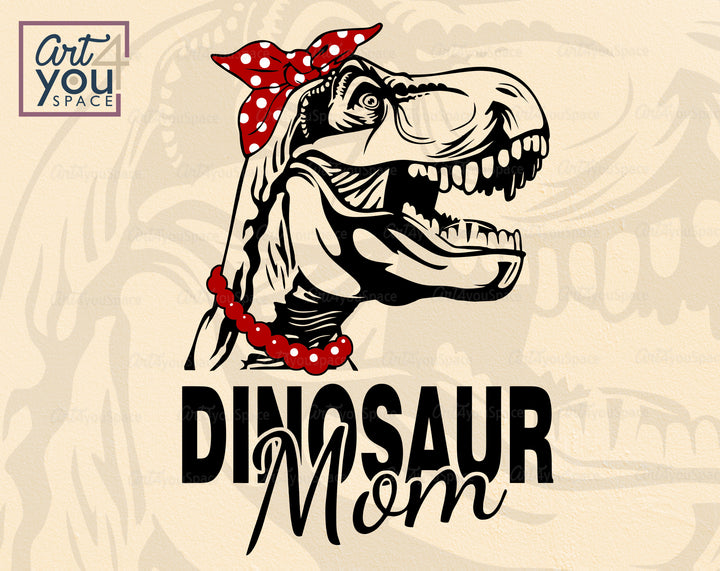 Dinosaur Mom DXF