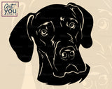 Great Dane Black  Art