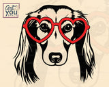 Dachshund Valentine's Day Art
