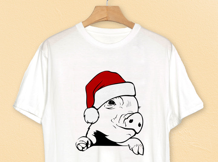 Christmas Pig Art