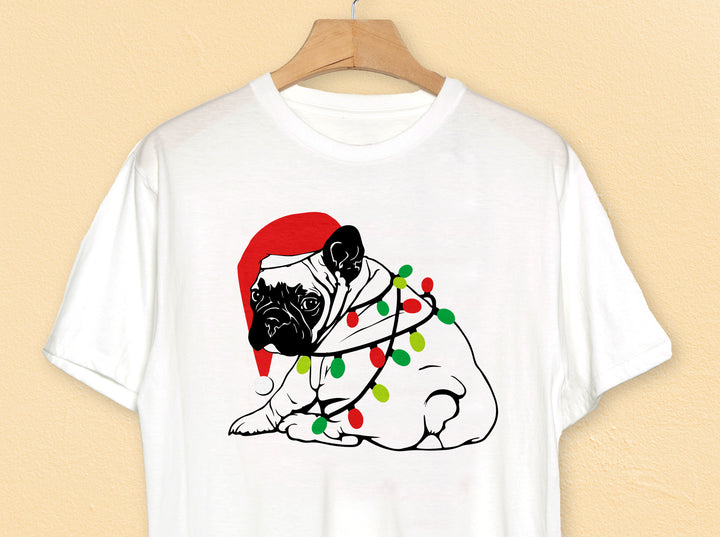 French Bulldog Christmas PNG