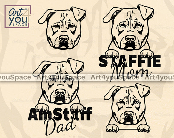 American Staffordshire Terrier SVG