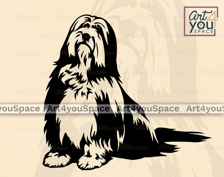 Bearded Collie Cricut