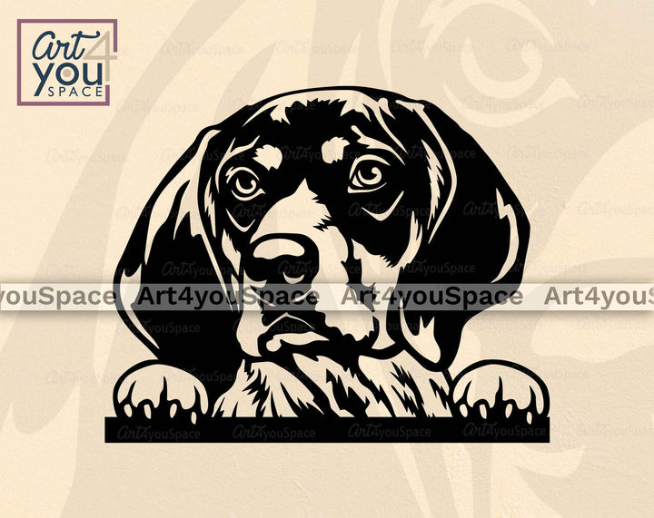bluetick coonhound svg