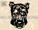 Bouvier Cut Ears DXF