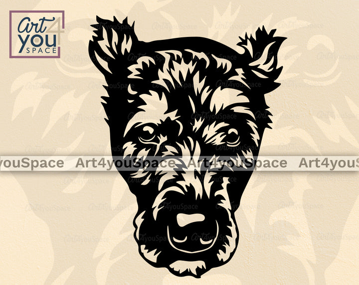 Bouvier Cut Ears Clipart